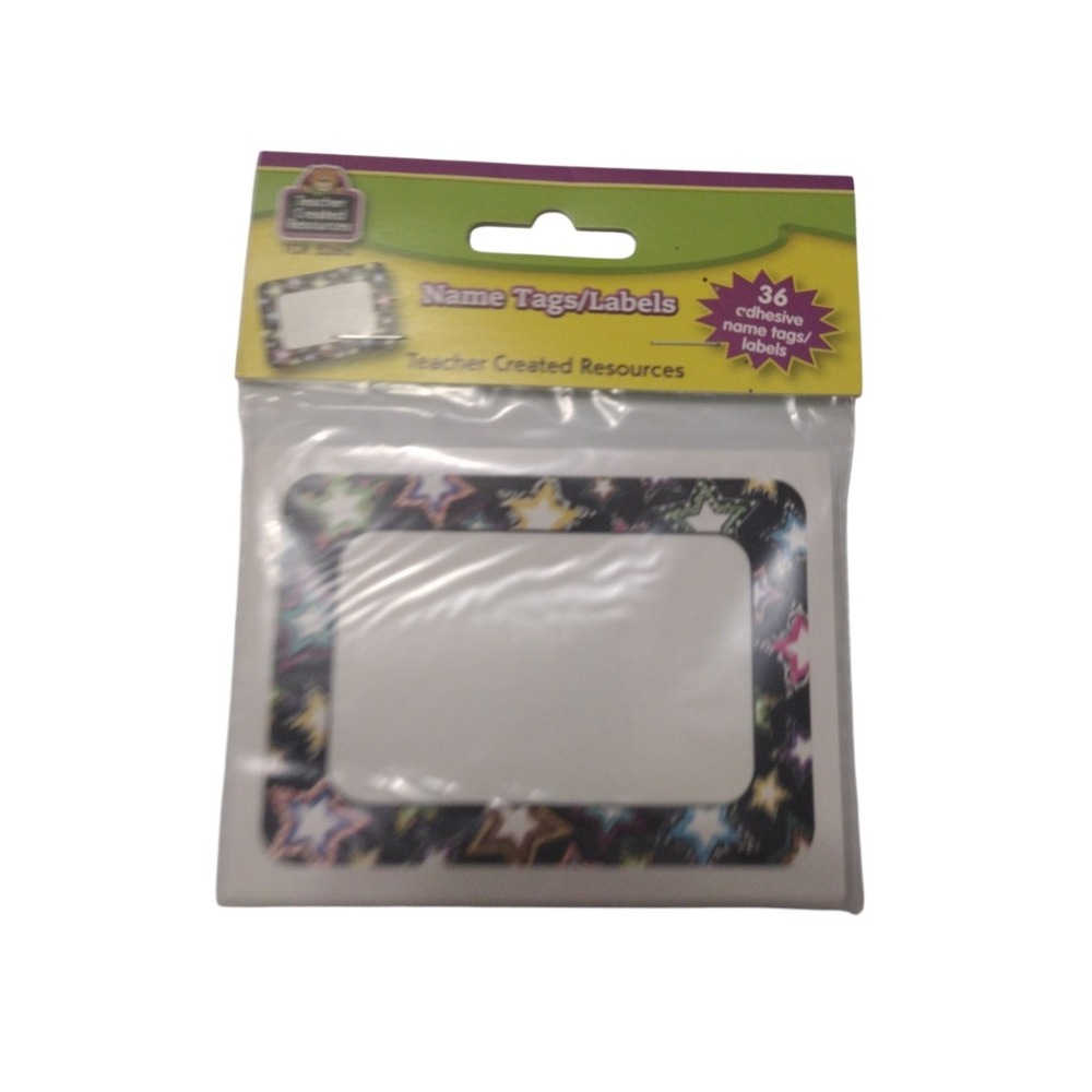 Teacher Created Resources Name‎ Tags Labels Stars Border 36 Adhesive Tags